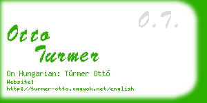 otto turmer business card