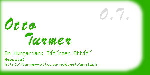 otto turmer business card